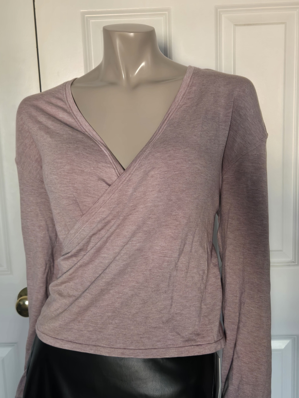 NWT Lululemon Dusty Rose Wrap-Front Long Sleeve Top